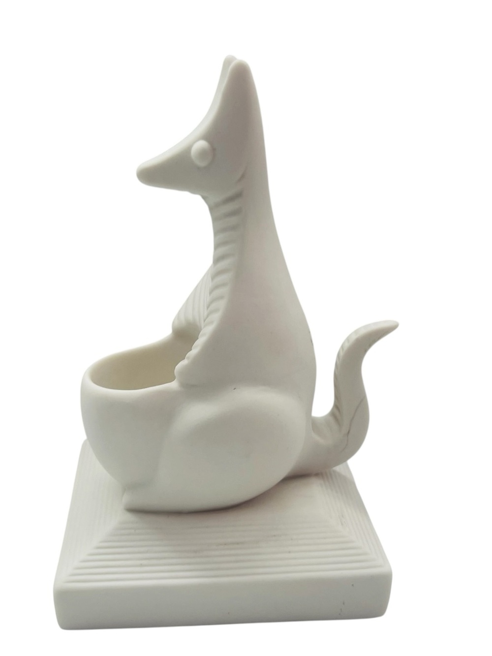 Jonathan Adler White Porcelain Kangaroo Animal Match Strike Holder - Picture 3 of 5